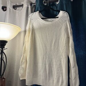 Maurice’s White Knit Women's Sweater XL